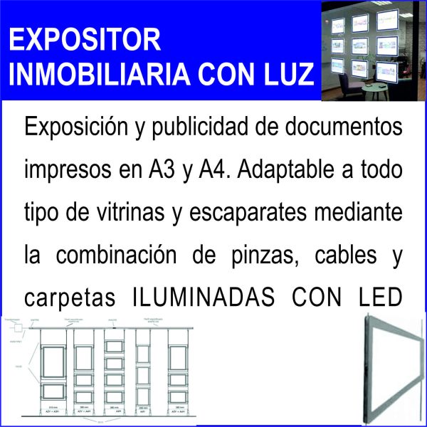 Expositor inmobiliaria CON LUZ